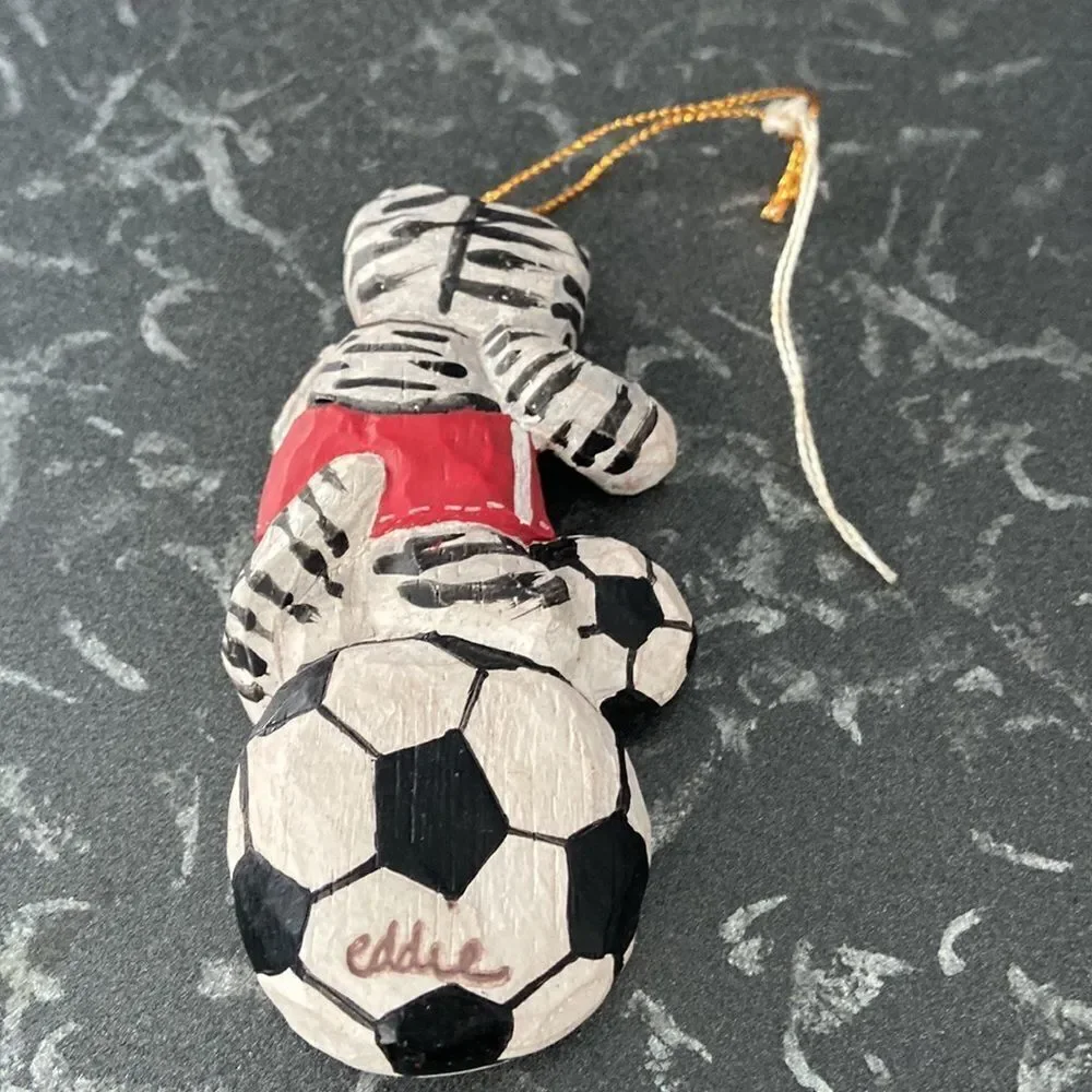🍭6/$30 Vintage Cat Soccer Ball Christmas Ornament by Eddie